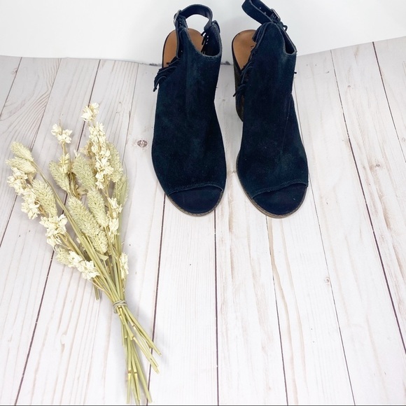 Lucky Brand 'Lantau' Slingback Suede Block heels - Picture 4 of 8